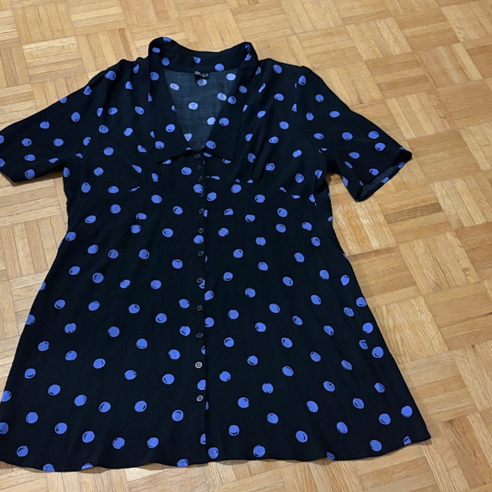 Nobody’s child Polka Dot Women's mini dress/ tunic NWOT